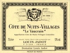 Louis Jadot "Le Vaucrain" Cotes de Nuits Villages 2009